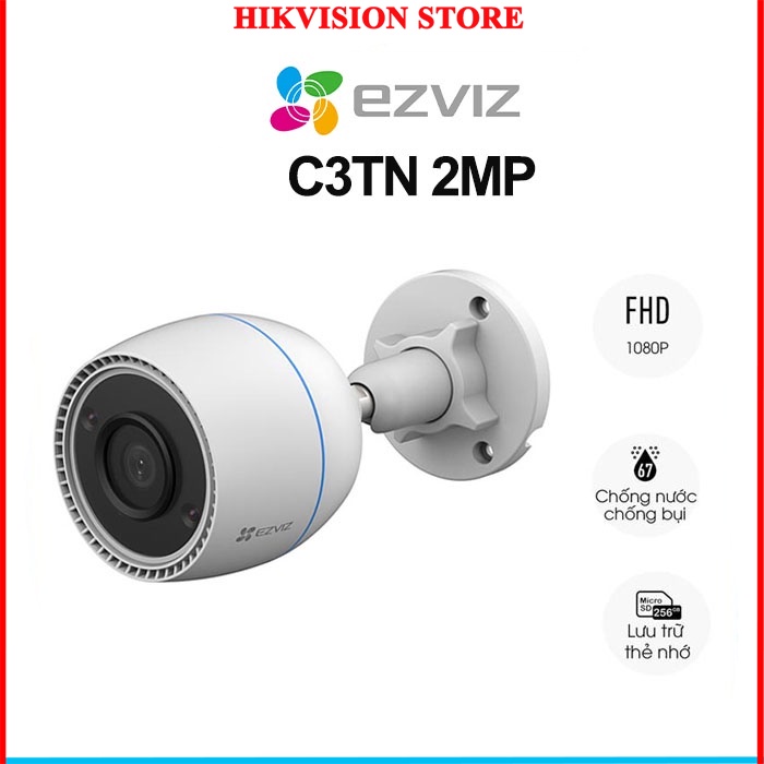 Camera Wifi EZVIZ ngoài trời C8W/C8C/C3TN - Siêu nét 4MP/2MP Mắt kép xoay 360 - Hàng chính hãng