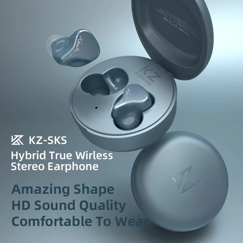 Kz Set Tai Nghe bluetooth 5.2 1ba 1dd Chống Ồn Chuyên Dụng Chơi game Thể Thao kz z1 z3 s2