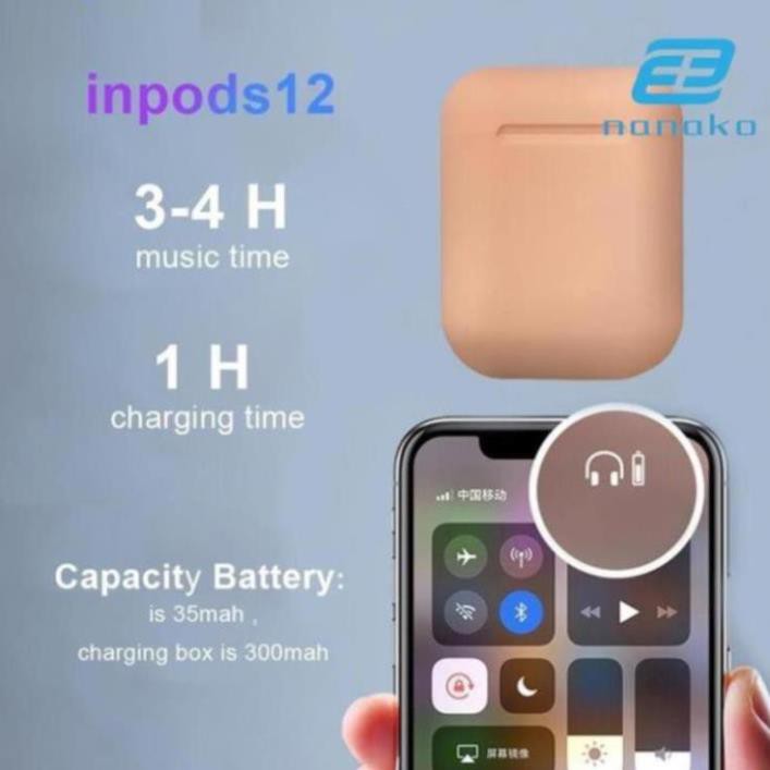 Tai Nghe I12 Inpods  TWS Kết Nối Bluetooth Không Dây ( Bảo Hành Chính Hãng)