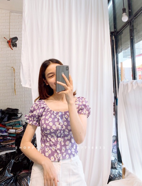 [ẢNH CHỤP THẬT] Áo croptop kẻ caro ulzzang -Áo kiểu nữ cá tính