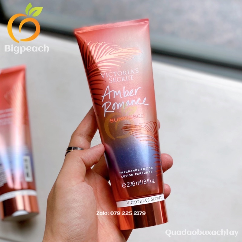 [Mới] Dưỡng Thể Nước Hoa Victoria Secret Amber Romance (250mL) | Body Lotion