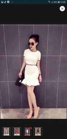 Sét Áo + Váy Thun Gân Lên Form Cực Đẹp