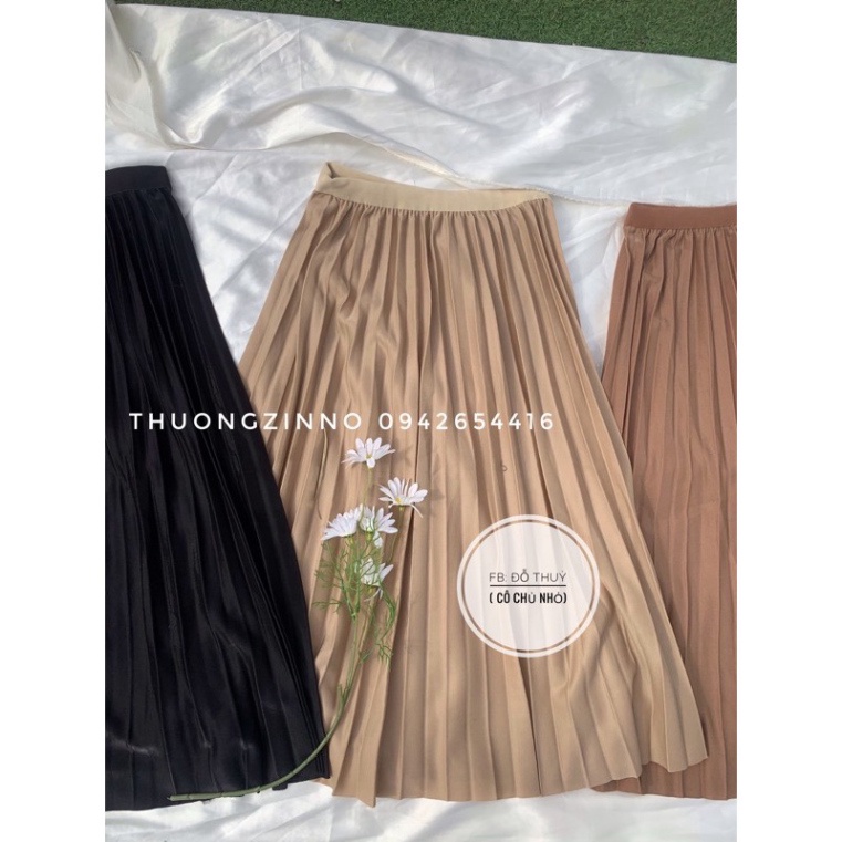 Chân váy midi xếp li dài, nhiều màu Chân váy dài Quảng Châu | BigBuy360 - bigbuy360.vn