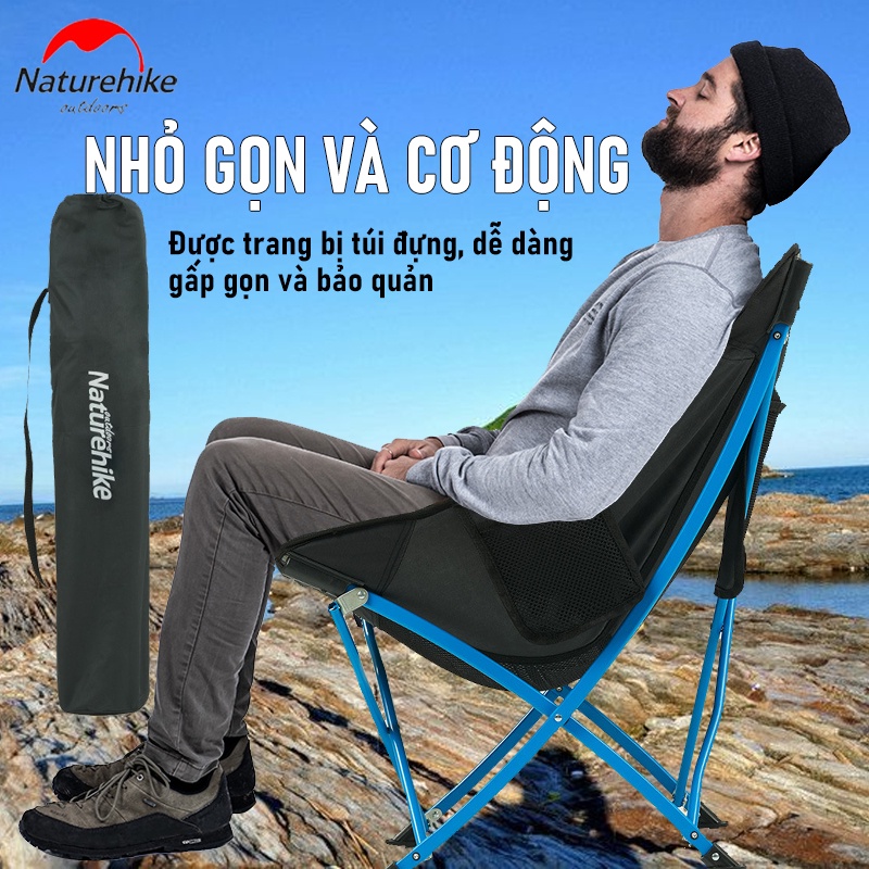 Ghế gấp dã ngoại Naturehike NH18X004 Thổ cẩm Vàng Đen Đỏ | BigBuy360 - bigbuy360.vn
