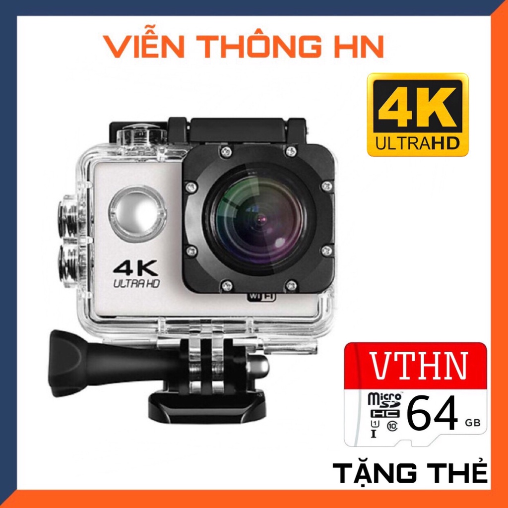 Camera hành trình chống nước chống rung 4k 16M ultra hd dv kết nối wifi ( goplus cam)-camera hành trình xe máy WIFI