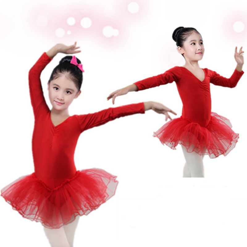 Váy tập múa ballet thiết kế đáng yêu xinh xắn cho bé gái