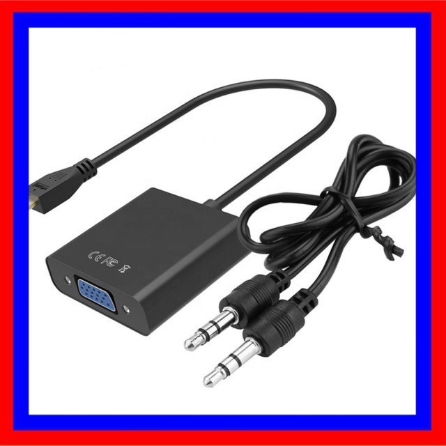 Cáp Micro HDMi To VGA + Audio - Cáp Chuyển Micro HDMI Sang VGA ( Màu Ngẫu Nhiên ).MHAA