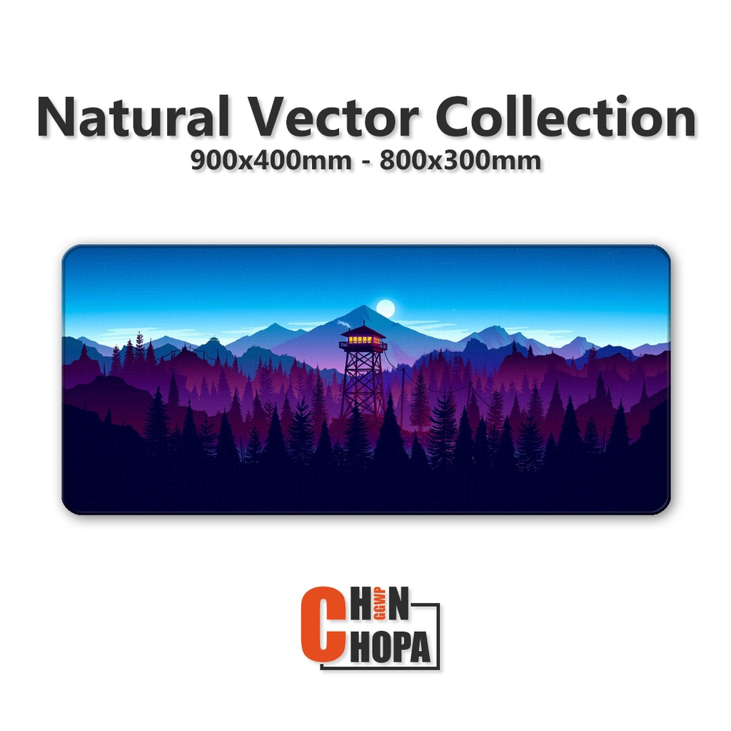 Lót Chuột - Pad Chuột - Mouse Pad - Landscape Vector - Size lớn (90x40 cm và 80x30 cm)