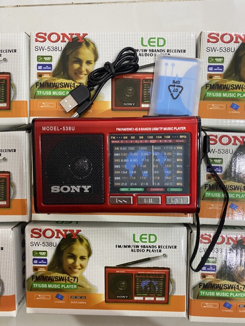 Radio Usb thẻ nhớ  Sony SW-538