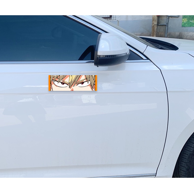 1 Nhãn Dán Trang Trí Thân Xe Hơi Họa Tiết Đôi Mắt Hai Chiều Kiểu Nhật Bản Dành Cho Honda