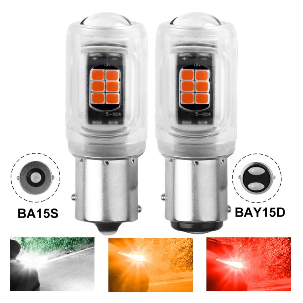 1 Bóng Đèn Led 1156 BA15S BAU15S P21W PY21W 1157 BAY15D P21/5W P21 5W Gắn Đuôi Xe Hơi Chuyên Dụng