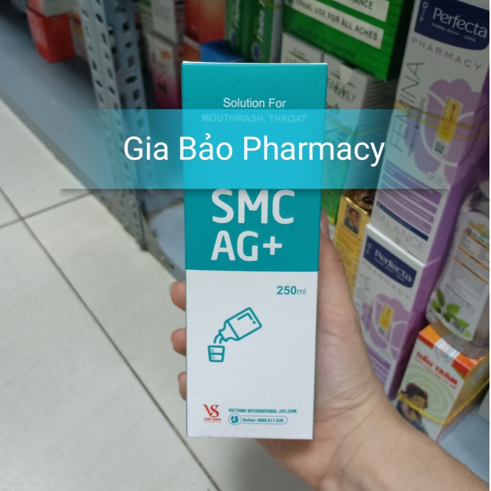 Nước súc miệng SMC AG+ với nano bạc giúp hơi thở thơm mát