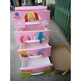 TỦ NHỰA 4 TẦNG MINI VIỆT NHẬT