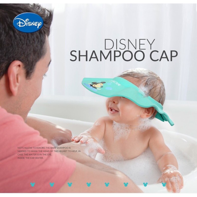 Mũ Gội Đầu Che Chắn Nước , Bảo Vệ Tai Cho Bé Disney