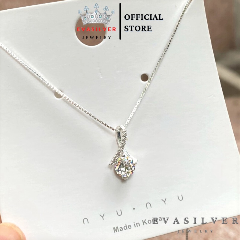 Dây chuyền bạc nữ mặt hình giọt lệ - Trang sức bạc Evasilver