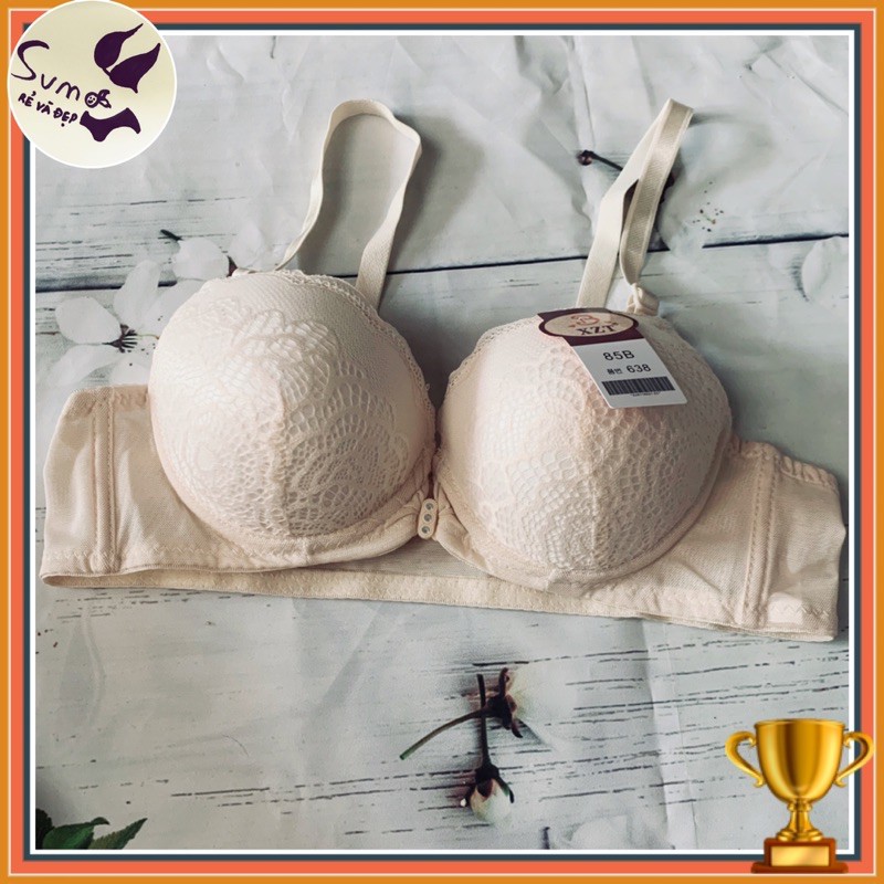 Áo lót ren cài khuy trước, có gọng nâng đẩy ngực, tạo khe, mút đệm dày 2 cm. By SUMO Underwear - 638. | BigBuy360 - bigbuy360.vn