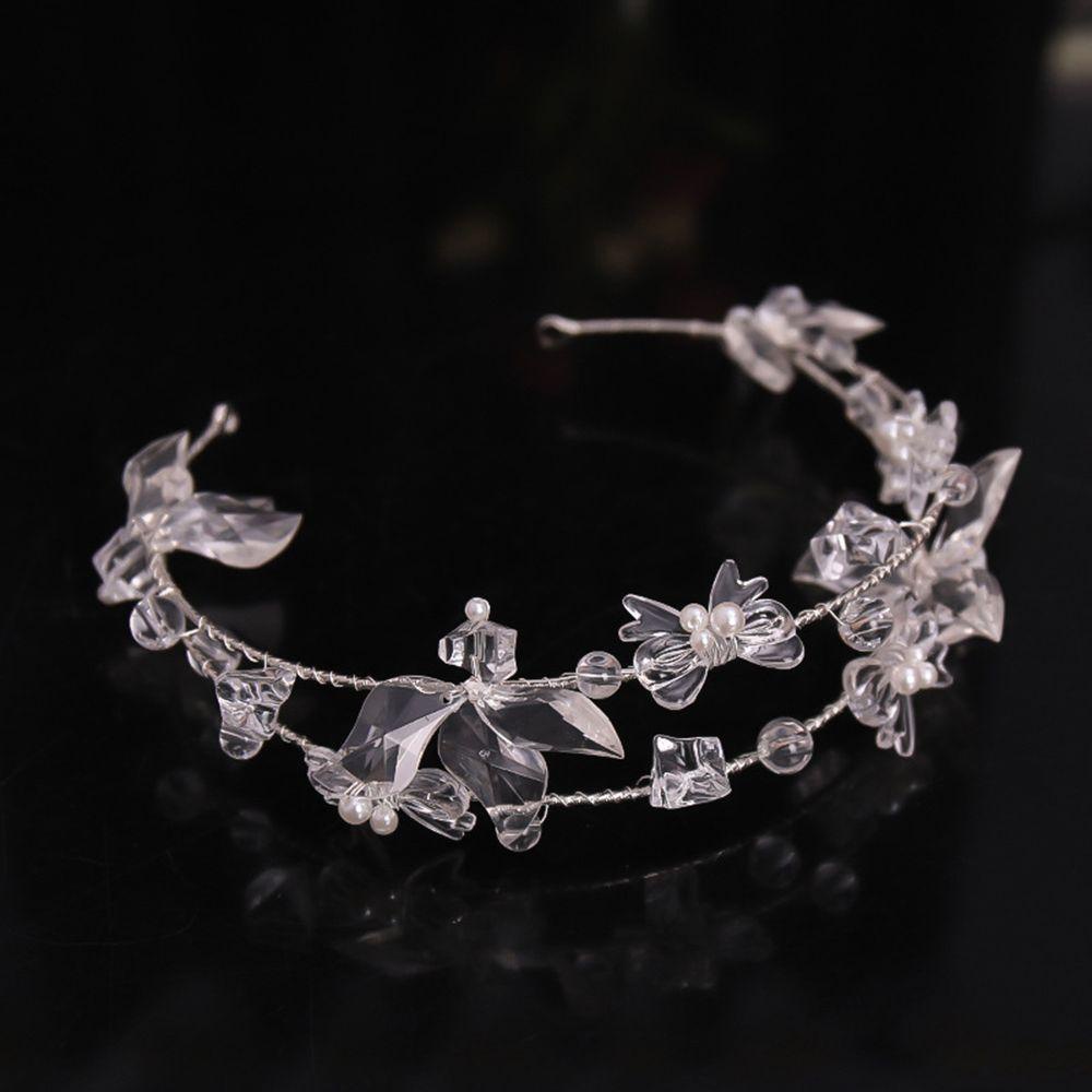 Bộ Cài Tóc + Bông Tai + Kẹp Tóc Đính Hạt Thời Trang Dự Tiệc Cưới