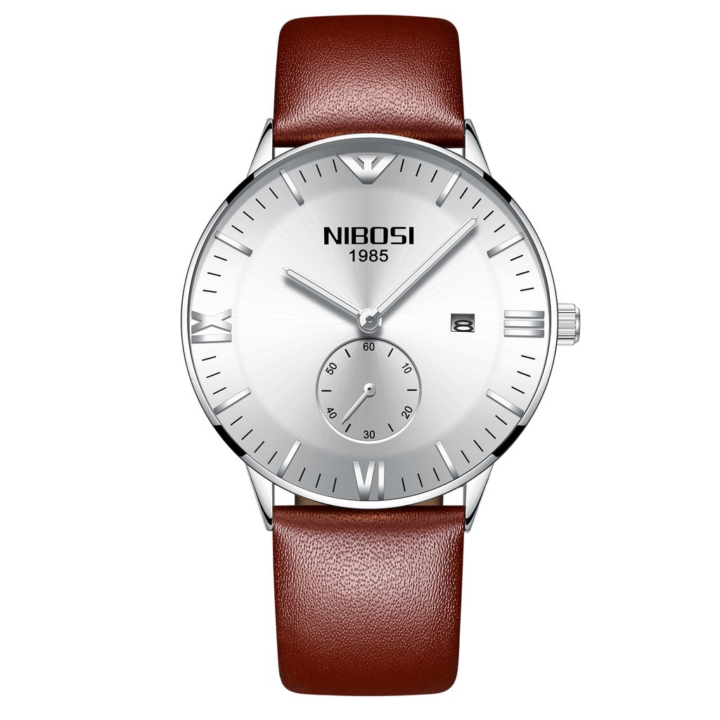 ĐỒNG HỒ NAM NIBOSI 2308 (1985) - (FULL BOX) CHÍNH HÃNG, DÂY DA, KÍM RỐN, SIÊU CHỐNG NƯỚC VÀ CHỐNG XƯỚC Bán lẻ giá sỉ