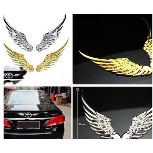Decan đôi cánh thiên thần trang trí logo xe ôtô, xe hơi