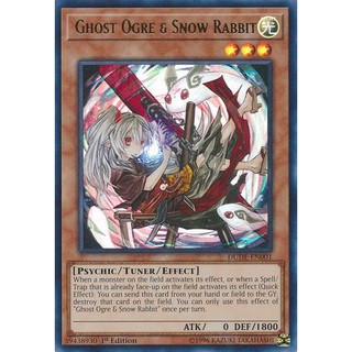 [ Zare Yugioh ] Lá bài thẻ bài DUDE-EN001 - Ghost Ogre & Snow Rabbit - Ultra Rare
