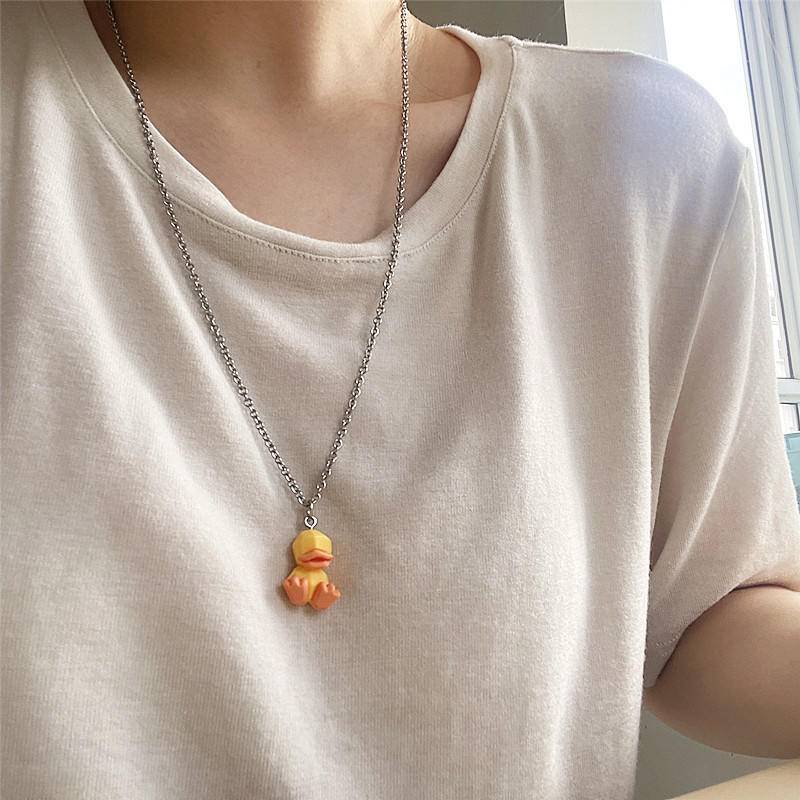 Dây chuyền nữ mặt dây chuyền động vật ba chiều Nhật Bản và Hàn Quốc, cặp đôi, bạn gái vòng cổ cô gái tuổi teen