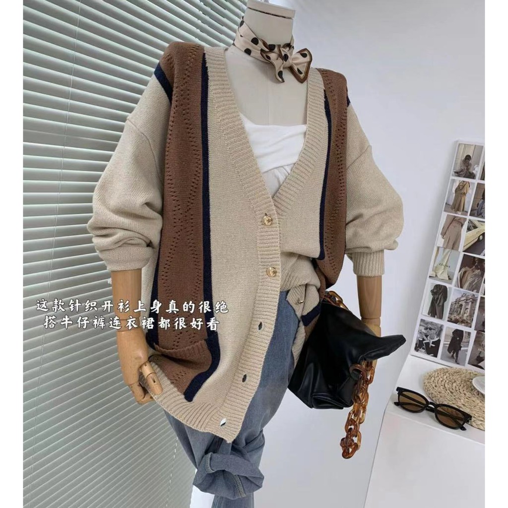 Áo len cardigans dáng rộng | BigBuy360 - bigbuy360.vn
