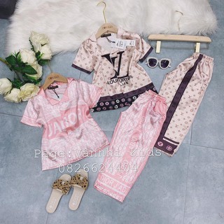 Bộ lụa quần dài (18-30kg) cho bé gái