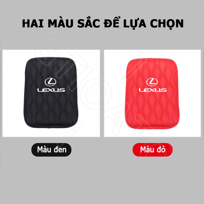 GTIOATO Đệm Tì Tay Ô Tô Đệm Da Lót Hộp Tỳ Tay Đệm Tỳ Tay Ô Tô Lót Hộp Tỳ Tay Ra ChốNg ThấM Đệm Kê Tay Cho Xe Hơi ĐệM Tỳ Tay Trang Trí NộI ThấT Ô Tô Cho Lexus NX RX300 GS350 RX330 UX RX350 IS300 IS ES200 ES300H ES LS460 RX270 IS250 UX200 GS