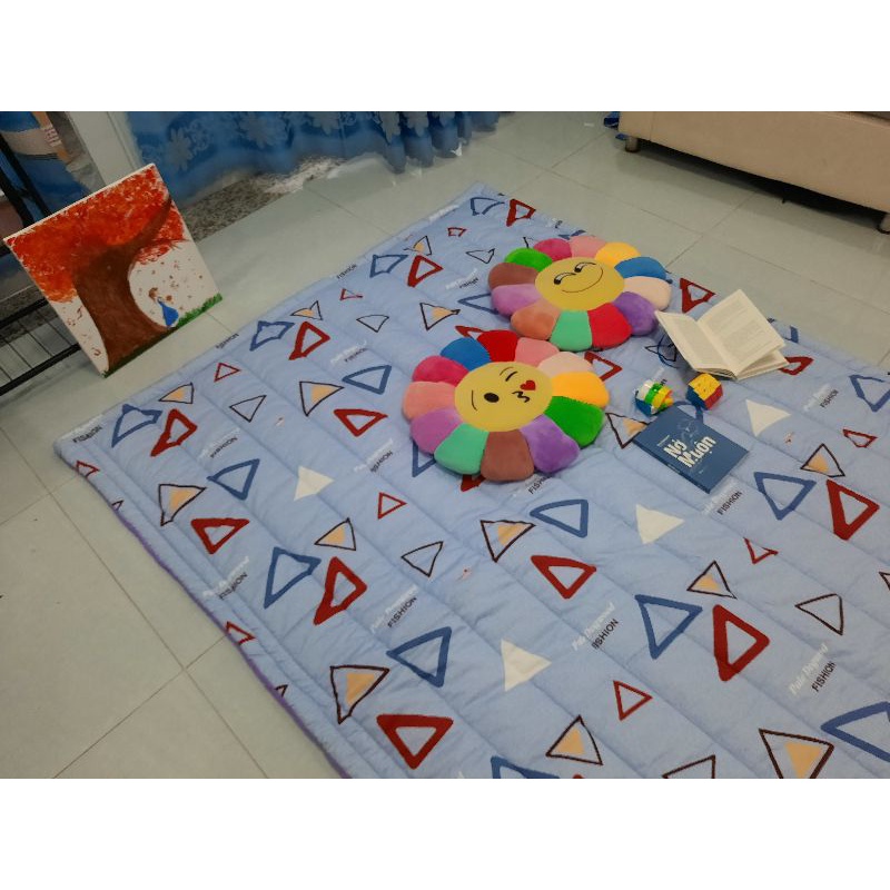 Rẻ vô địch-Topper -Nệm cuộn_nệm trải đa năng vải cotton Việt