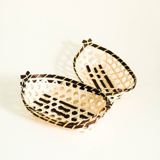 Khay tre đan đựng trái cây - Trang trí decor