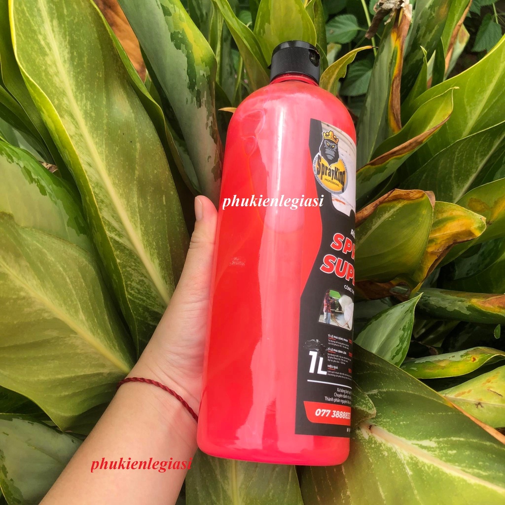 Xà Bông Xà Phòng Rửa Xe SPRAYKING siêu bọt tuyết chính hãng, an toàn 1L