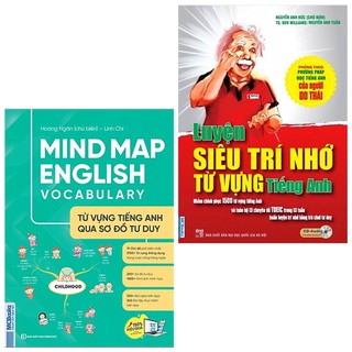 Sách - Combo 2 Cuốn Luyện Siêu Trí Nhớ Từ Vựng Tiếng Anh+Mind Map English Vocabulary -Từ Vựng Tiếng Anh Qua Sơ Đồ Tư Duy