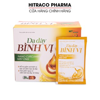 Dạ Dày Bình Vị Nano Curcumin Mật Ong giảm đau viêm loét dạ dày - Hộp 20 gói