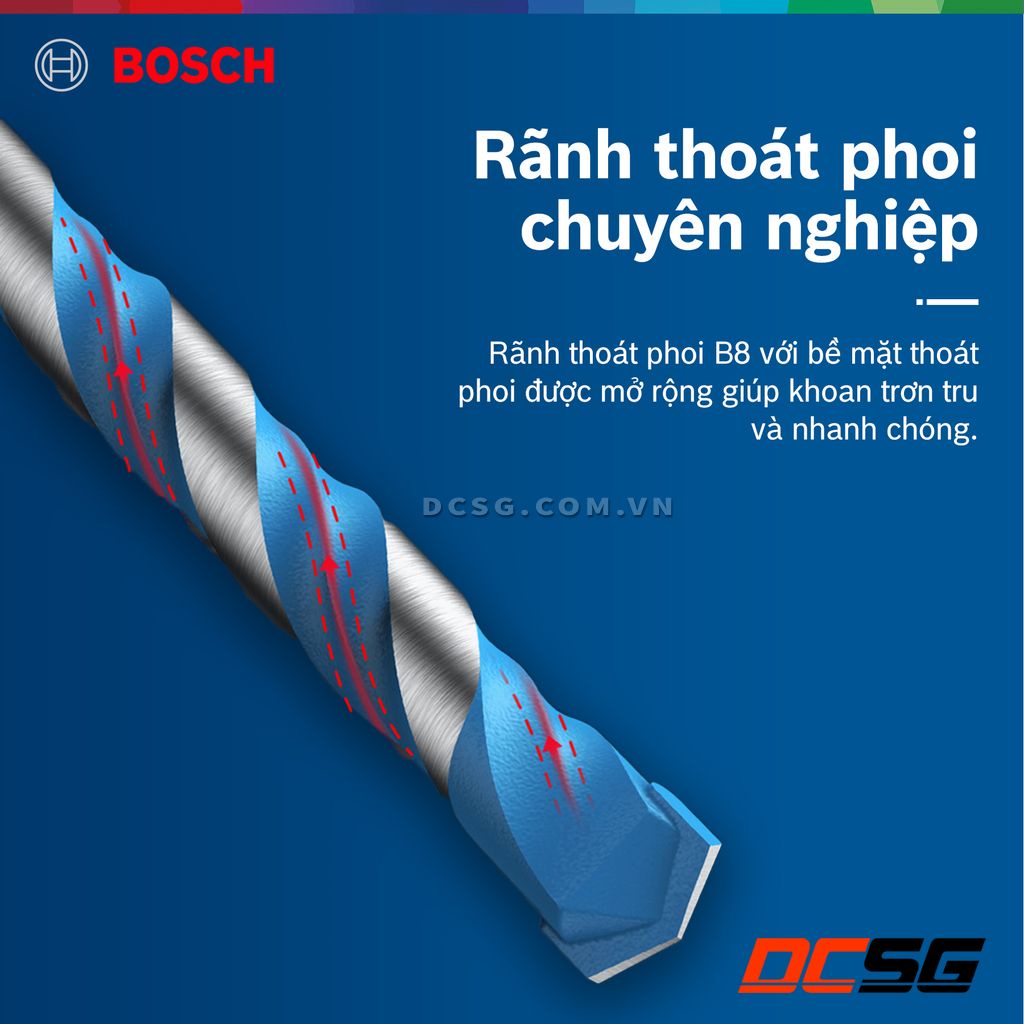 Mũi khoan đa năng chuôi lục giác HEX-9 MultiConstruction BOSCH (chọn size mũi) | DCSG