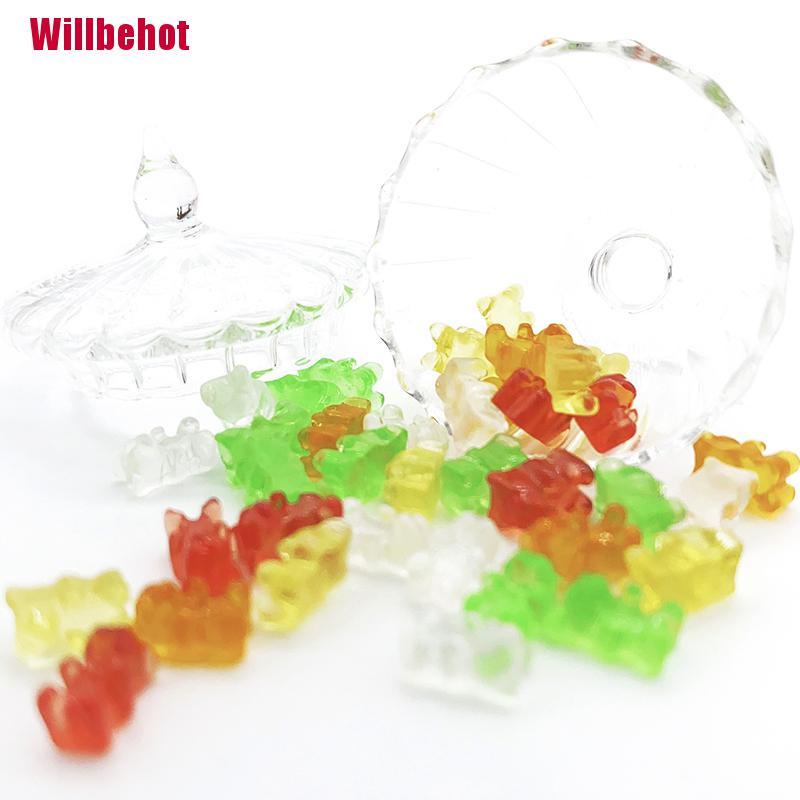 Bộ 20 Chú Gấu Nhựa mini Trang Trí Nhà Búp Bê