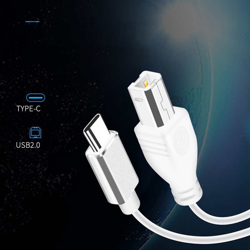 USB C to USB B Midi Cable Type C to USB Midi Interface Cord for Phone/laptop/Tablet