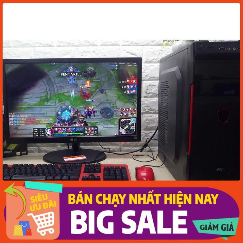 HÀNG CHÍNH HÃNG -  [ Màn hình 20 inh ] Bộ Máy Tính Chơi Maxsetting LOL,chơi CF FIFA RULES đẹp | BigBuy360 - bigbuy360.vn