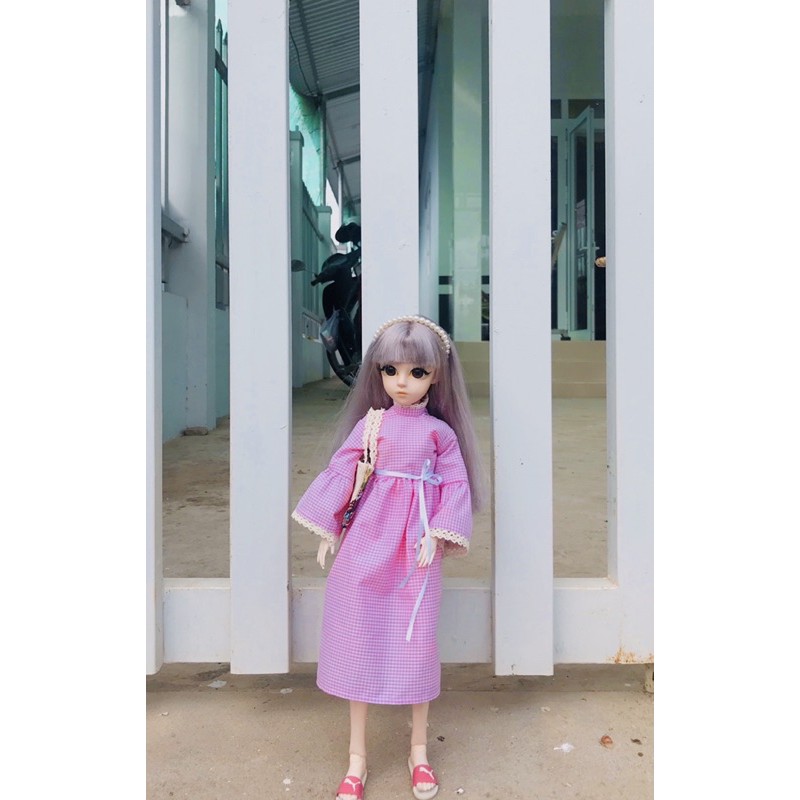 đầm baby doll cho búp bê bjd 1/4