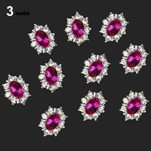 Bộ 10 miếng đính trang trí móng tay xinh xắn