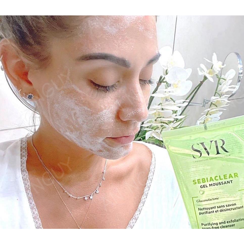 Gel Rửa Mặt SVR Không Chứa Xà Phòng Cho Da Dầu 55ml Sebiaclear Gel Moussant 55ml