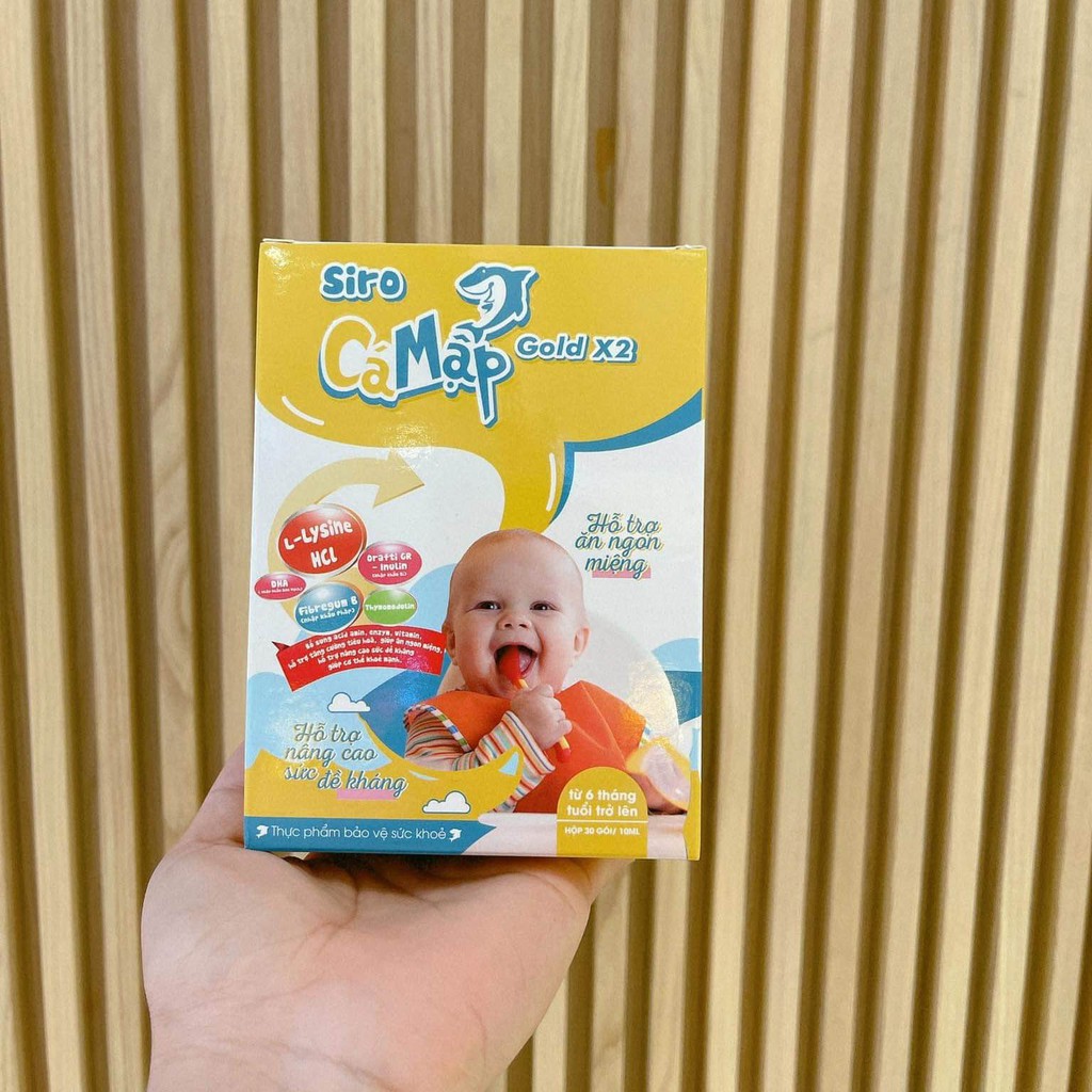 Baby shark (hộp 30 gói) siro ăn ngon - tăng cân Mẫu Mới CHÍNH HÃNG 100%