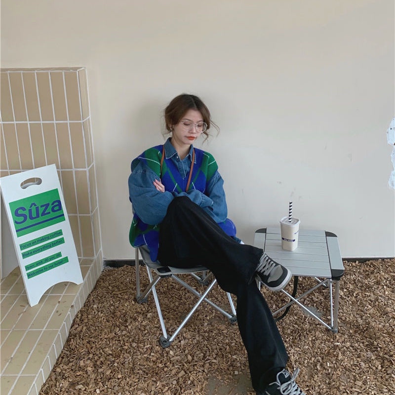 Áo len không tay cổ V thời trang trẻ trung cho nữ