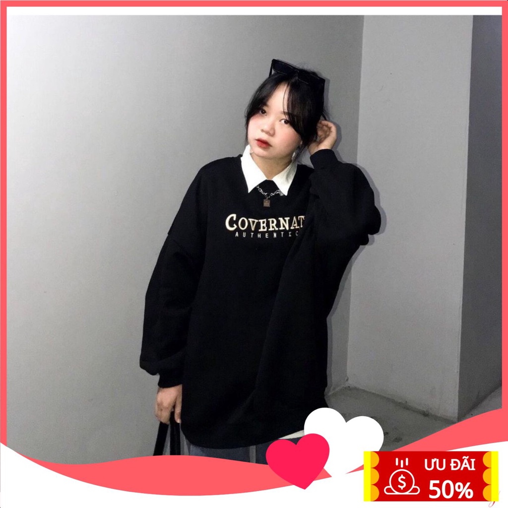 Áo khoác sweater dáng rộng phong cách Unisex Cover Coolteenz