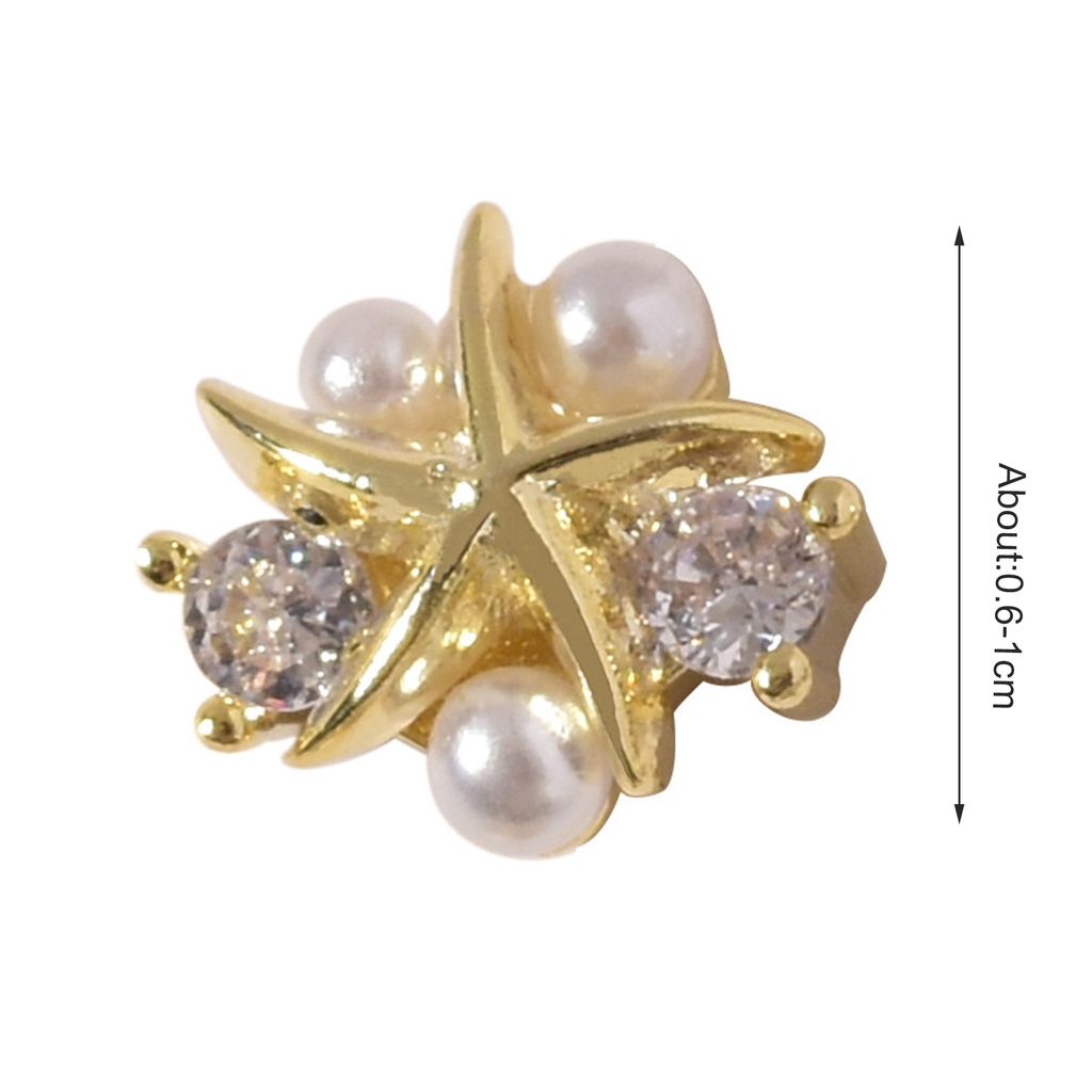 Phụ Kiện Đá Trang Trí Móng Tay Hình Sao Biển Siêu Nhẹ DIY Dành Cho Nữ