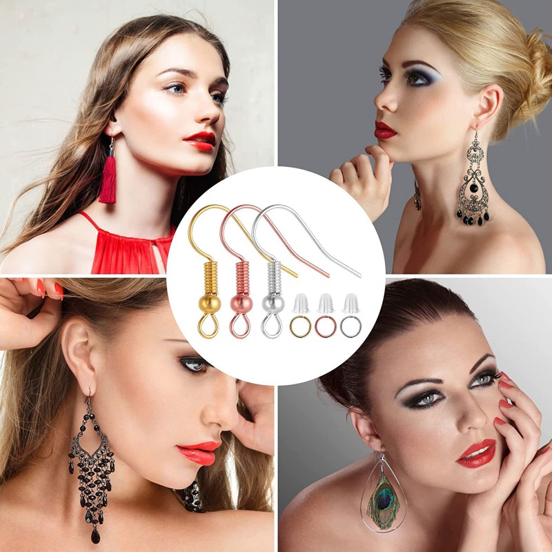 Set 450 Cái Gồm 150 Móc Và 150 Hạt Gắn Trang Sức