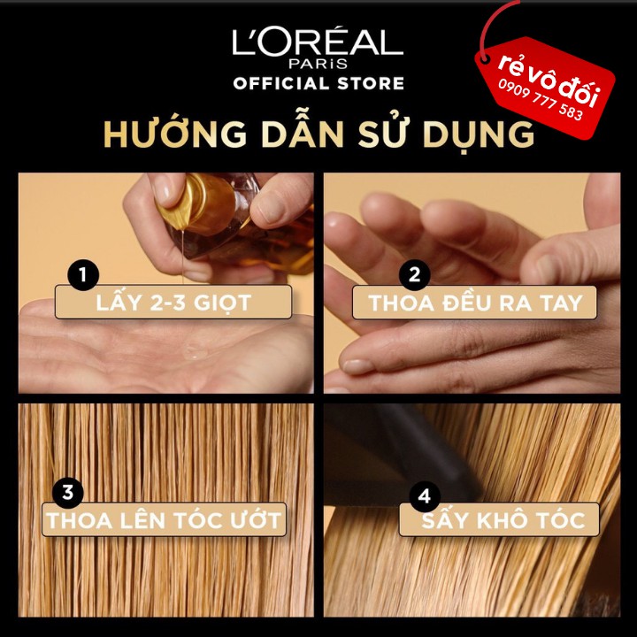 [ Chính hãng ] Dầu dưỡng L'Oreal Paris chiết xuất tinh dầu hoa tự nhiên Elseve Extraordinary Oil Ultra Nourishing 100ml