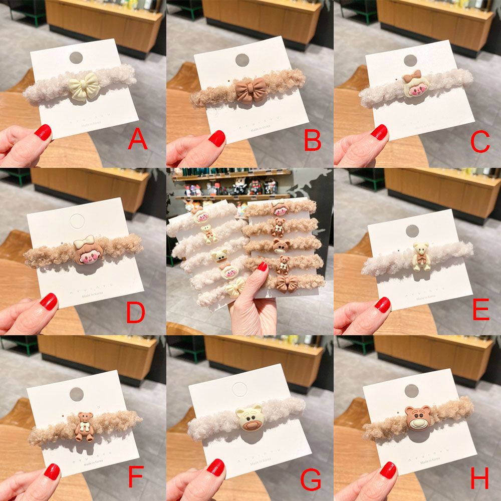 Dây Buộc Tóc Cao Su Mềm Co Giãn Kiểu Hoạt Hình Đáng Yêu Cho Bé