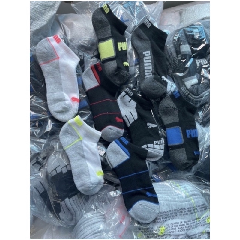 VỚ CHÍNH HÃNG PUMA NAM NỮ Tất nữ cổ ngắn  Set 6 đôi vớ Puma hàng xuất khẩu