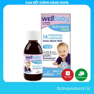 Multi Vitamin WellBaby Liquid 150ml, bổ sung Vitamin tổng hợp cho bé Chính Hãng