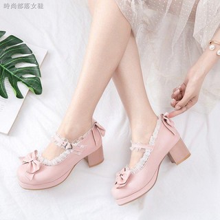 Giày Cao Gót Phong Cách Lolita Nhật Bản 2020 Xinh Xắn Cho Nữ